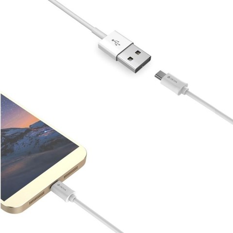 Devia kabel Smart EC082 USB - USB-C 1,0 m 2,1A biały