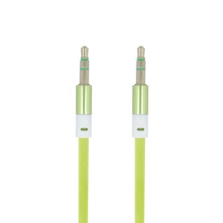 Forever kabel audio jack 3,5mm - jack 3,5mm 1,0 m zielony