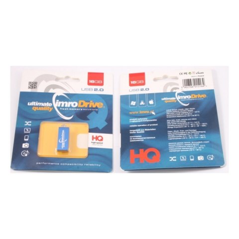Imro pendrive 16GB USB 2.0 Edge niebieski