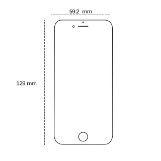 Szkło hartowane 2,5D do iPhone 7 / 8 / SE 2020 / SE 2022