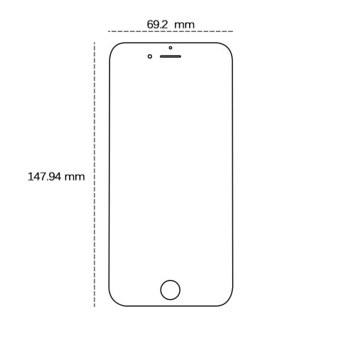 Szkło hartowane 2,5D do iPhone 7 Plus / 8 Plus