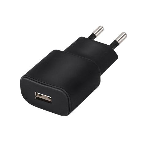 Forever ładowarka sieciowa TC-01 1x USB 2A czarna + kabel USB-C