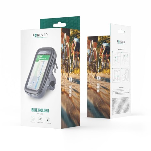 Forever uchwyt rowerowy BH-100 czarny wodoodporny XL