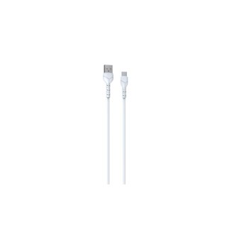 Devia kabel Kintone V2 EC305 USB - USB-C 1,0 m 2,1A biały zestaw 30 szt