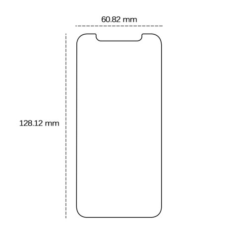 Szkło hartowane 2,5D do iPhone 13 Mini 5,4"