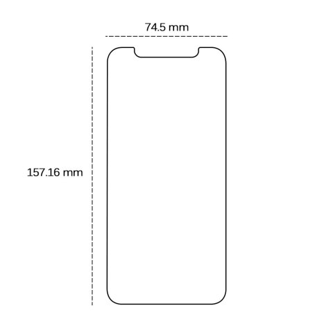 Szkło hartowane 2,5D do iPhone 13 Pro Max / 14 Plus 6,7"