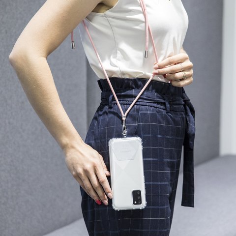 Uniwersalna tasiemka/smycz na szyję do telefonu granatowa