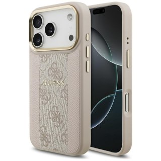 Guess nakładka 4G Stripe MagSafe do iPhone 17 Pro różowa