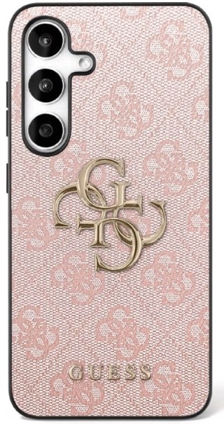 Guess nakładka do Samsung Galaxy S25 FE HC PU LEATHER 4G METAL LOGO różowa