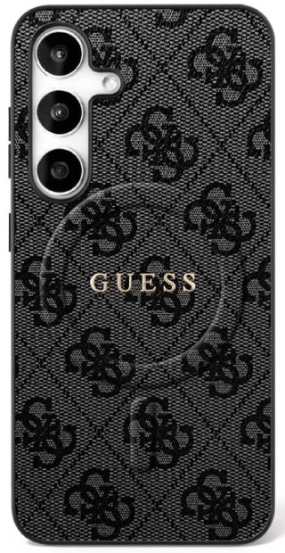 Guess nakładka do Samsung Galaxy S25 HC MAGSAFE PU 4G RING CLASSIC LOGO czarna