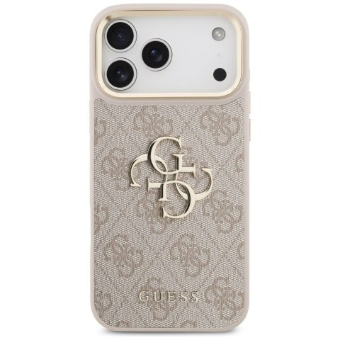 Guess nakładka 4G Big 4G Classic Logo Big Strap Metal Buttons do iPhone 17 Pro Max różowa
