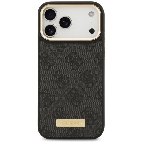Guess nakładka 4G Logo Plate MagSafe do iPhone 17 Pro Max czarna