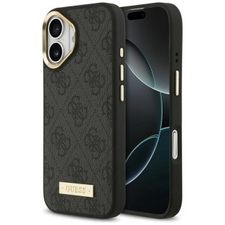 Guess nakładka 4G Logo Plate MagSafe do iPhone 17 czarna