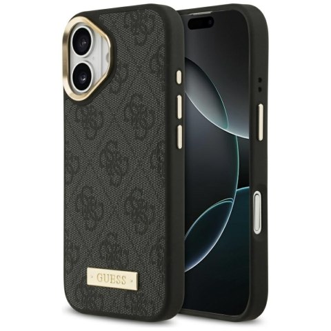 Guess nakładka 4G Logo Plate MagSafe do iPhone 17 czarna