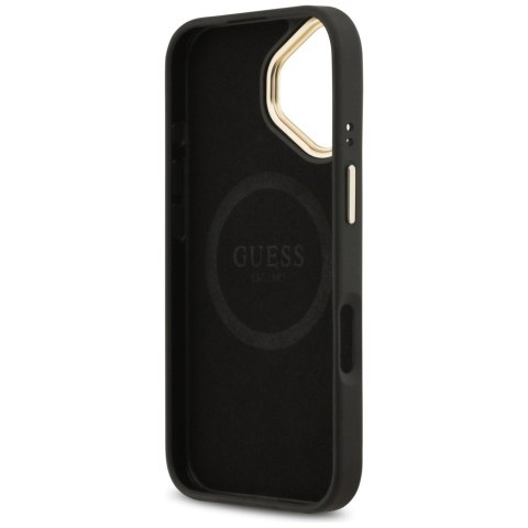 Guess nakładka 4G Logo Plate MagSafe do iPhone 17 czarna