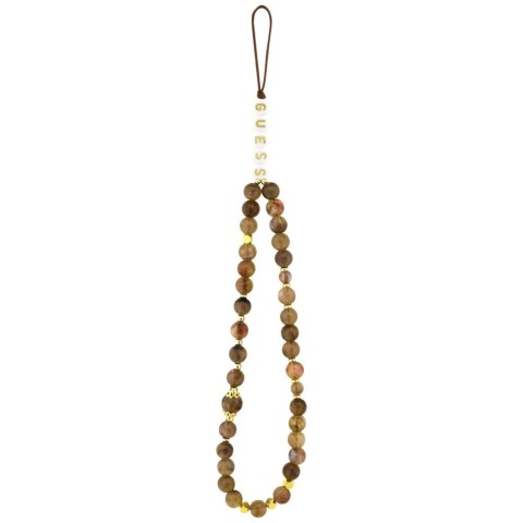 Guess nakładka 4G Strap 4G Classic Logo do iPhone 17 Pro brązowa