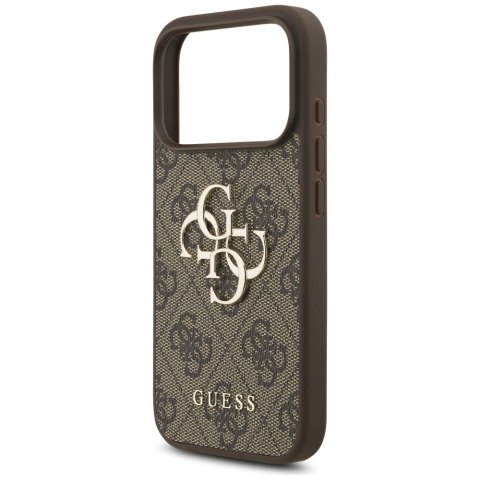 Guess nakładka 4G Strap 4G Classic Logo do iPhone 17 Pro brązowa