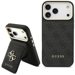 Guess nakładka 4G z portfelem Magsafe do iPhone 17 Pro Max czarna