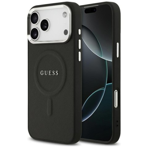Guess nakładka Classic Logo MagSafe do iPhone 17 Pro Max czarna