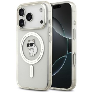 Karl Lagerfeld nakładka IML Choupette MagSafe do iPhone 17 Pro transparentna