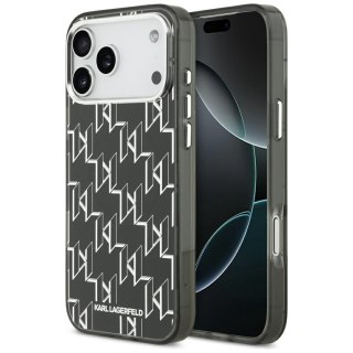 Karl Lagerfeld nakładka IML KL Monogram MagSafe do iPhone 17 Pro Max czarna