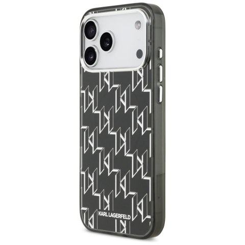 Karl Lagerfeld nakładka IML KL Monogram MagSafe do iPhone 17 Pro Max czarna