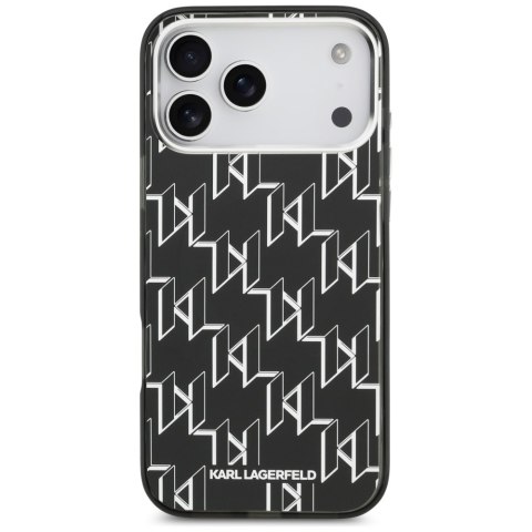Karl Lagerfeld nakładka IML KL Monogram MagSafe do iPhone 17 Pro Max czarna