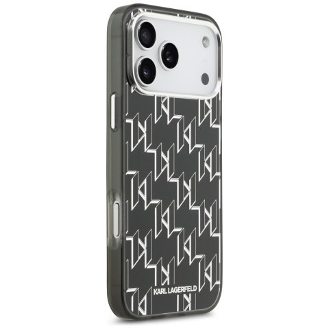 Karl Lagerfeld nakładka IML KL Monogram MagSafe do iPhone 17 Pro Max czarna