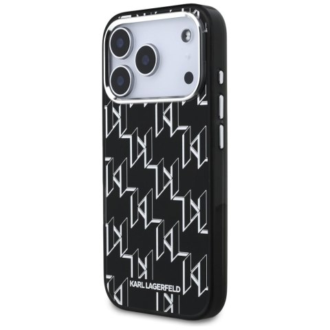 Karl Lagerfeld nakładka IML KL Monogram MagSafe do iPhone 17 Pro czarna