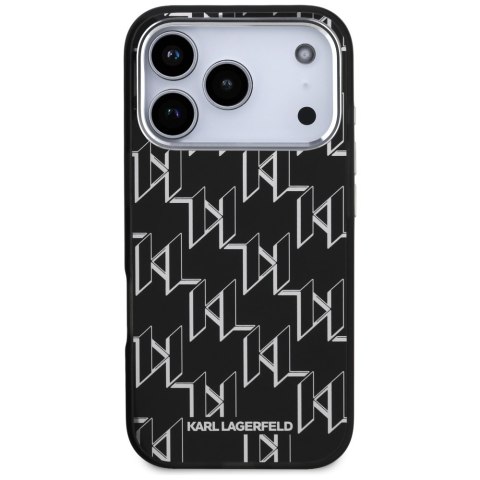 Karl Lagerfeld nakładka IML KL Monogram MagSafe do iPhone 17 Pro czarna