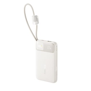 Baseus EnerFill FC11 Power Bank z Wyświetlaczem Cyfrowym i Podwójnym Kablem 22.5W 10000mAh Biały