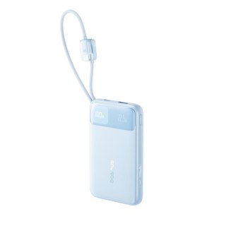 Baseus EnerFill FC11 Power Bank z Wyświetlaczem Cyfrowym i Podwójnym Kablem 22.5W 10000mAh Niebieski