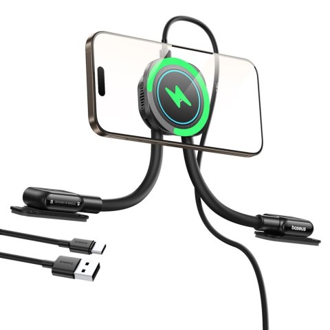 Baseus PrimeTrip C03sPro Magnetyczna Bezprzewodowa Ładowarka Samochodowa (Typ Naklejany) Czarny