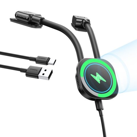 Baseus PrimeTrip C03sPro Magnetyczna Bezprzewodowa Ładowarka Samochodowa (Typ Naklejany) Czarny