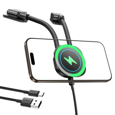 Baseus PrimeTrip C03sPro Magnetyczna Bezprzewodowa Ładowarka Samochodowa (Typ Naklejany) Czarny