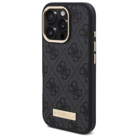 Guess GUHMP16XU4GPRK iPhone 16 Pro Max 6.9" hardcase 4G Logo Plate MagSafe czarna