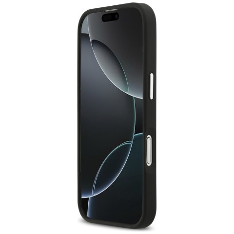 Karl Lagerfeld nakładka FW Grained Karl & Choupette Heads Pins & Logo do iPhone 17 czarna