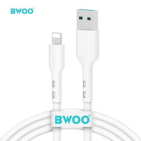 BWOO kabel USB - Lightning 1m 3A biały X172L