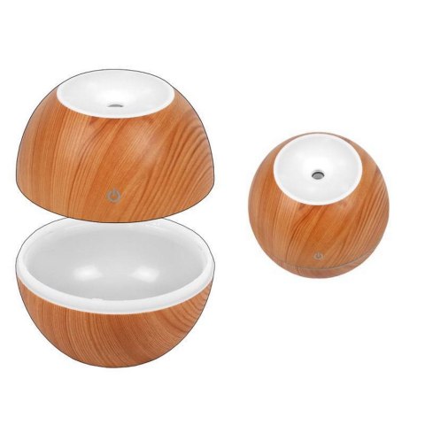 Nawilżacz powietrza LTC, podświetlany w 4 kolorach, 130ml, jasne drewno