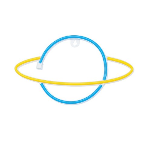 Neon LED SATURN żółty niebieski Bat + USB FLNE11 Forever Light