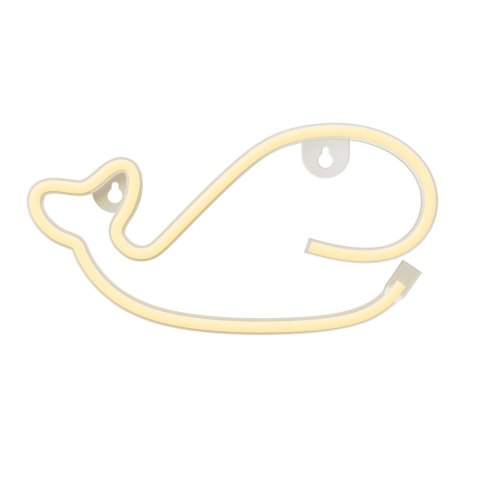 Neon LED WIELORYB ciepły biały Bat + USB FLNE09 Forever Light