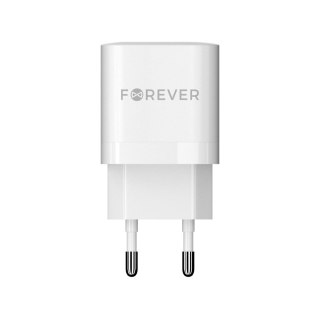 Forever ładowarka sieciowa GaN PD QC TC-05-33AC 1x USB-C + 1x USB 33W biała