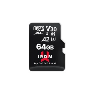 GoodRam karta pamięci IRDM 64GB microSD UHS-I U3 V30 z adapterem