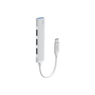 HAVIT HUB USB HB41 USB-C 1x USB 3.0 3xUSB 2.0 srebrny