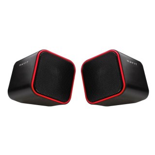 HAVIT głośniki komputerowe 2.0 HV-SK473 czarno-czerwone