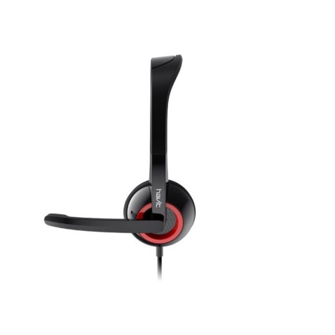 HAVIT słuchawki przewodowe H202d nauszne z mikrofonem czarne