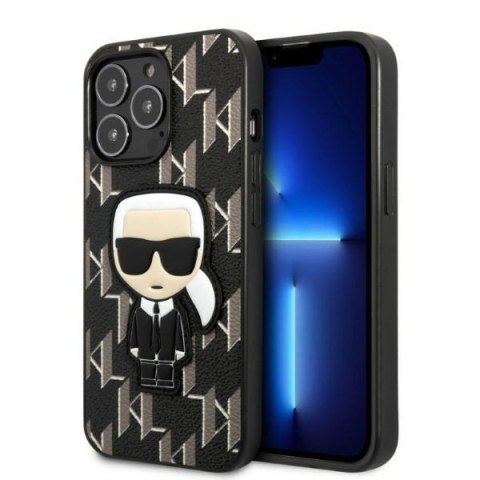 Karl Lagerfeld nakładka do iPhone 13 Pro 6,1" KLHCP13LPMNIKBK czarna hard case Monogram Iconic Karl