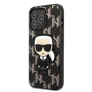 Karl Lagerfeld nakładka do iPhone 13 Pro 6,1" KLHCP13LPMNIKBK czarna hard case Monogram Iconic Karl
