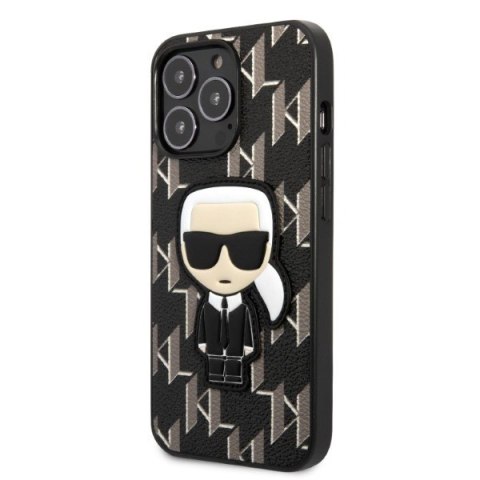Karl Lagerfeld nakładka do iPhone 13 Pro 6,1" KLHCP13LPMNIKBK czarna hard case Monogram Iconic Karl