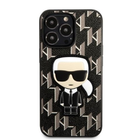 Karl Lagerfeld nakładka do iPhone 13 Pro 6,1" KLHCP13LPMNIKBK czarna hard case Monogram Iconic Karl